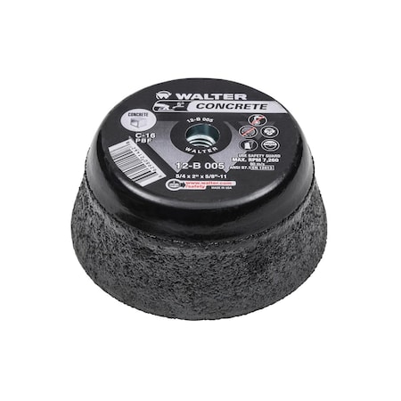 Walter Surface Technologies 5 in. Hp Cup Wheel For Stone 12B005